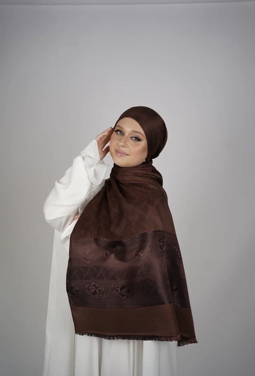 Палантин Foulard (коричневый)
