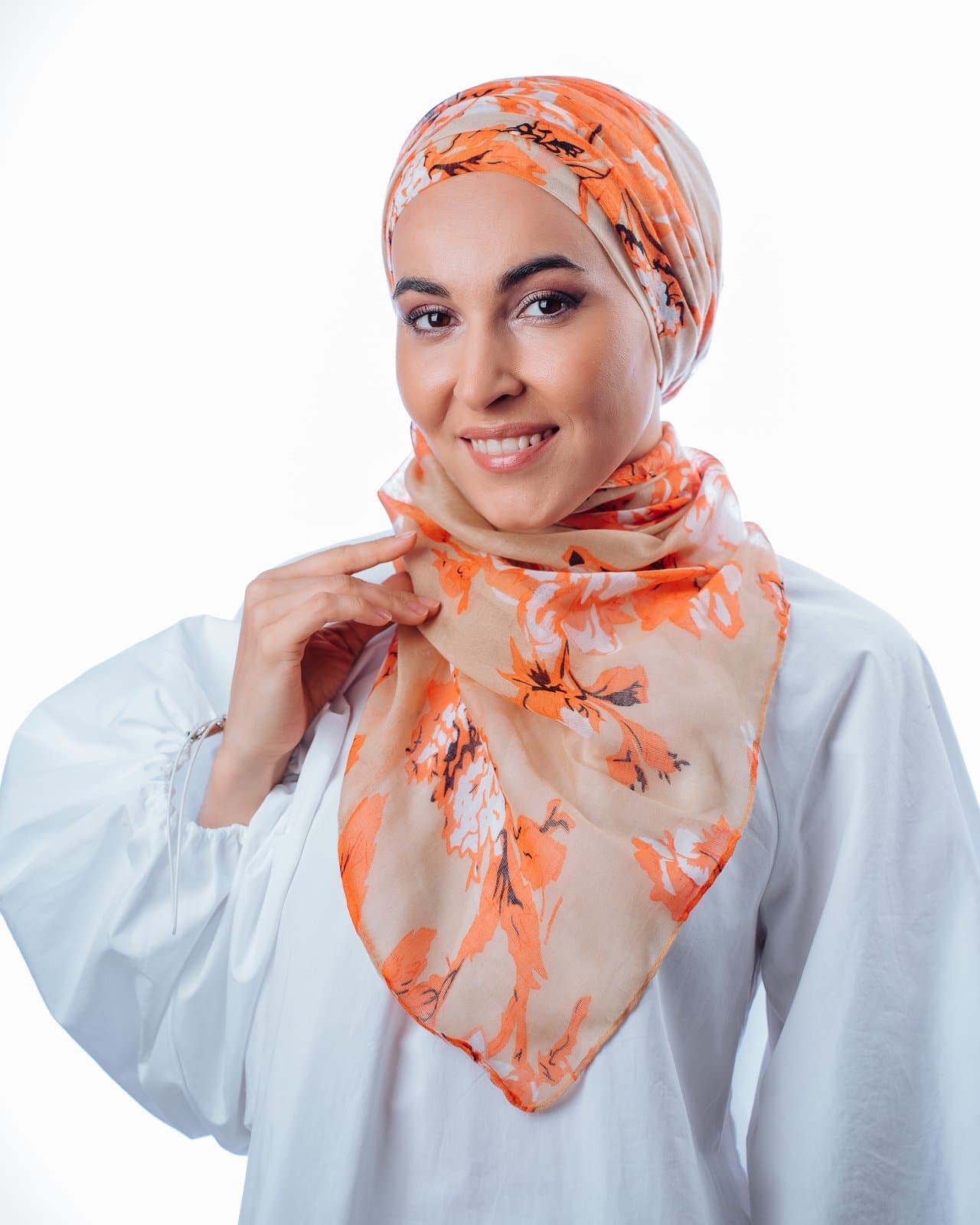 Летний хлопок-бамбук (оранжевый)