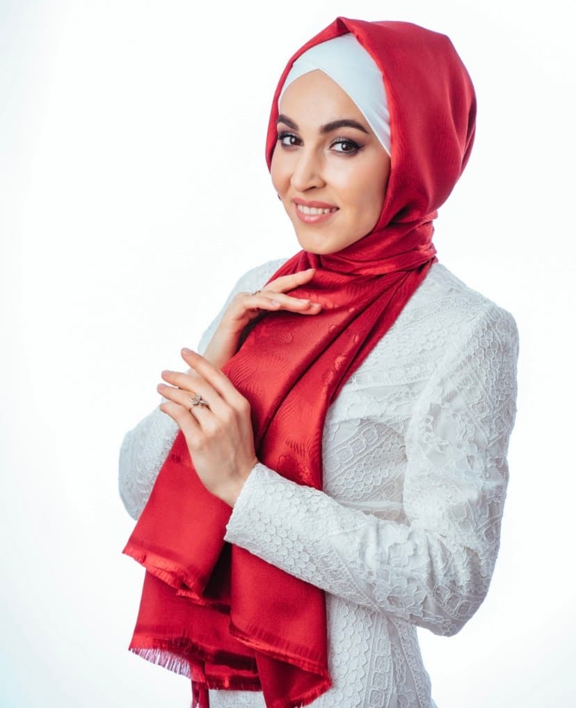Палантин Foulard (красный)